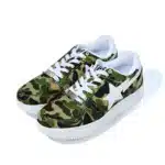 ABC CAMO CANVAS BAPESTA LOW SNEAKERS