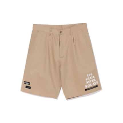 BAPE Multi Motif Leather Pocket Chino Short