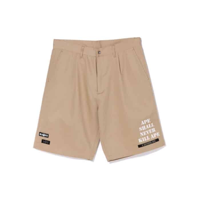 BAPE Multi Motif Leather Pocket Chino Short